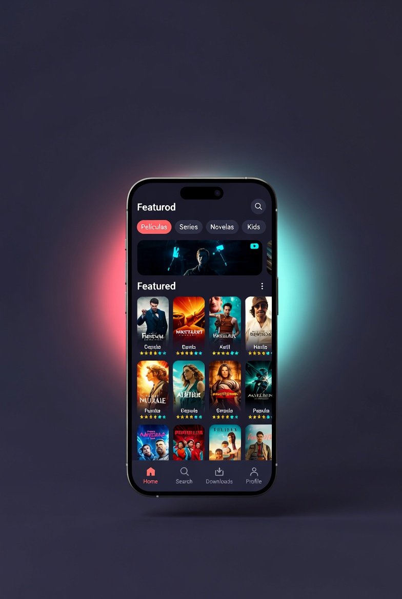 Catálogo de películas, series y novelas con carteles